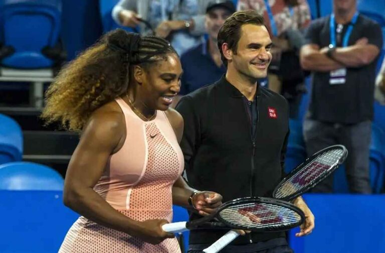 Britain Herald _ Roger Federar and Serena Williams