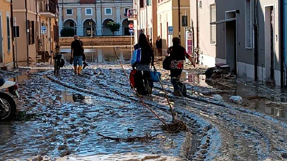 Torrential rains and floods in Italy