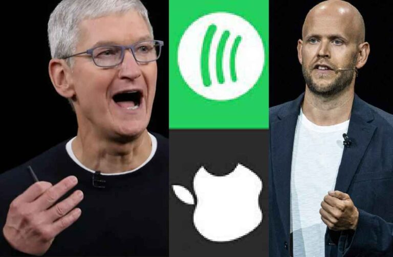 Apple Spotify Conflict _ Tim Cook and Daniel Ek