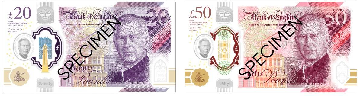 Bank of England Banknotes King Charles