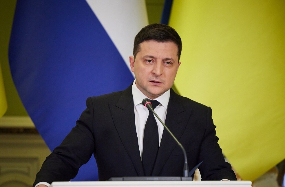 Ukraine President condemns Russian air strikes