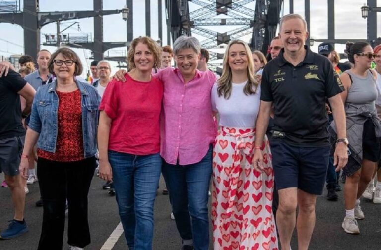 Anthony Albanese at WorldPride March