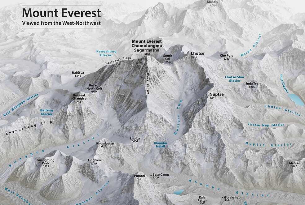 Mount Everest Map