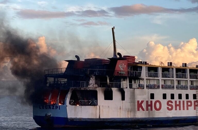 Philippine Ship Fire