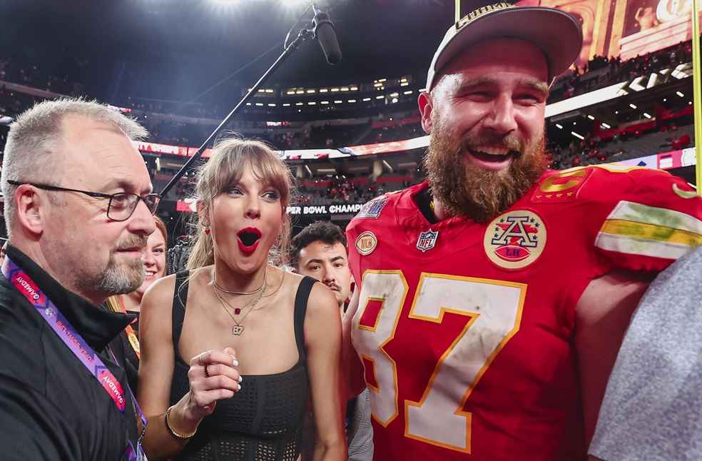 Kansas City Chiefs wins the Super Bowl over San Francisco 49ers __Taylor Swift and Travis Kelce