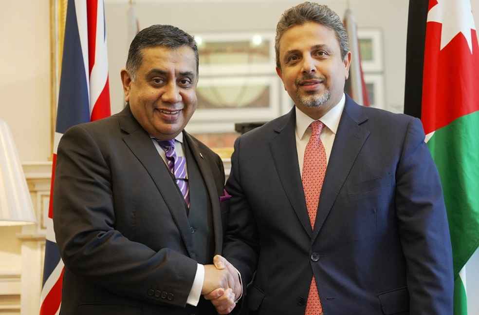 Jordan's Ambassador Manar Dabbas and Lord Ahmad