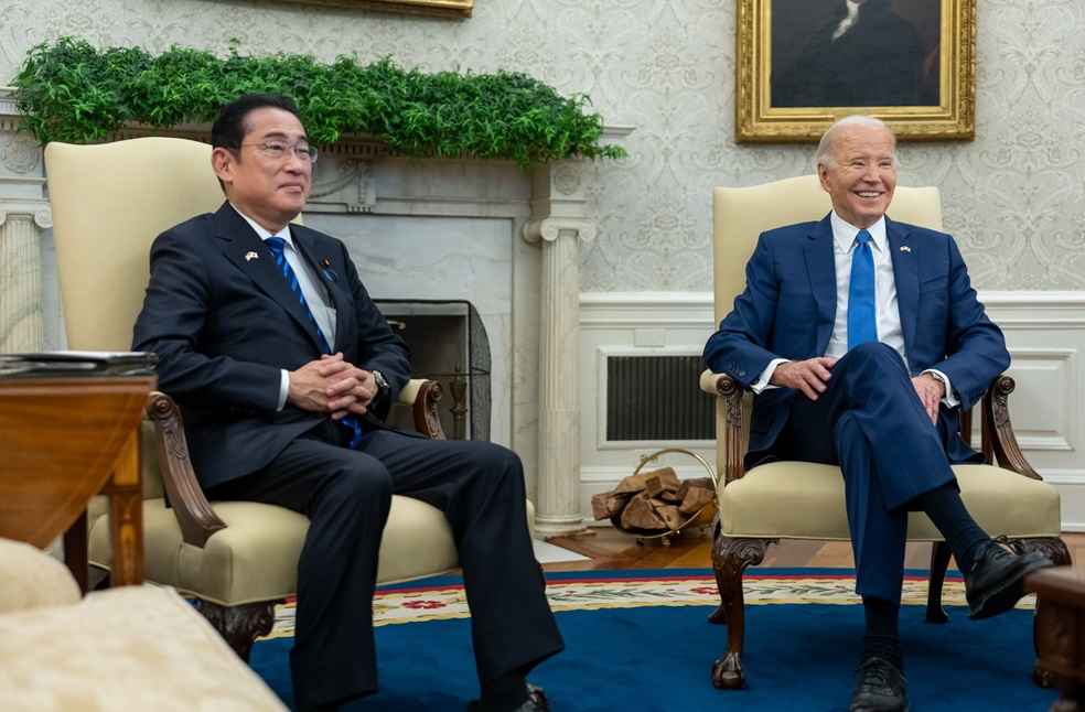 US's Joe Biden and Japan's Fumio Kishida