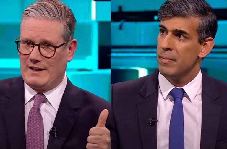 Sunak and Starmer _ UK final debate