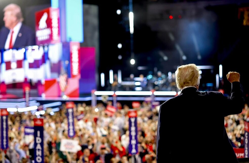 Trump criticises Biden in 1st rally after assassination attempt