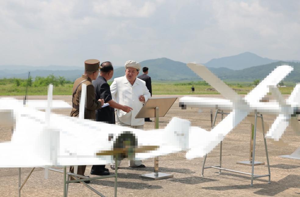 Kim Jong Un oversees drone test