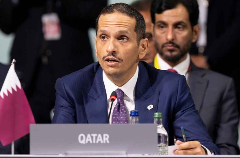 Qatar's PM Sheikh Mohammed al-Thani. _ Qatar mediation on Iran israel conflict