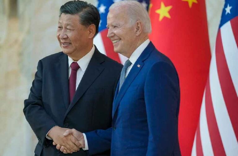 Xi Jinping and Biden _ Xi Jinping targets global south in anti-US push