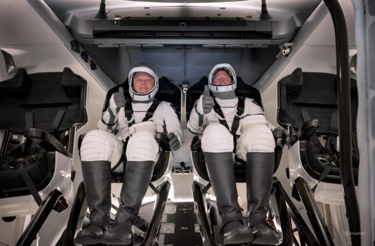 Hague and Gorbunov Spacex Rescue Mission_Image from X_SpaceX