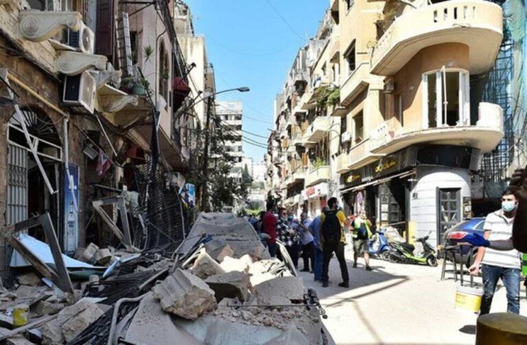 Beirut destruction