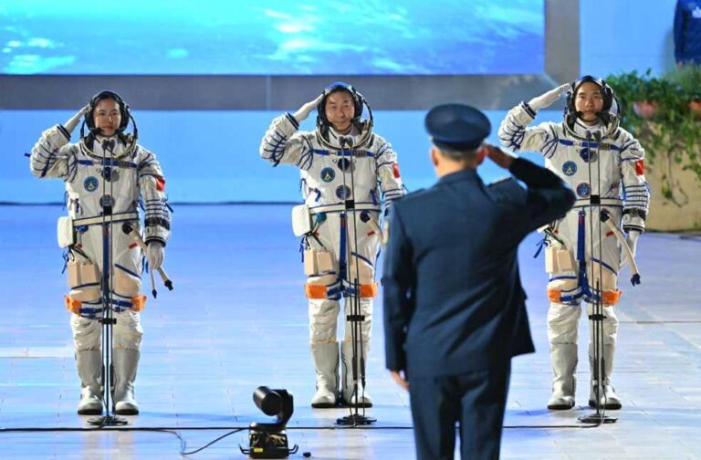 China's youngest Astronauts launch to Space Station_Image Via_X_China Science