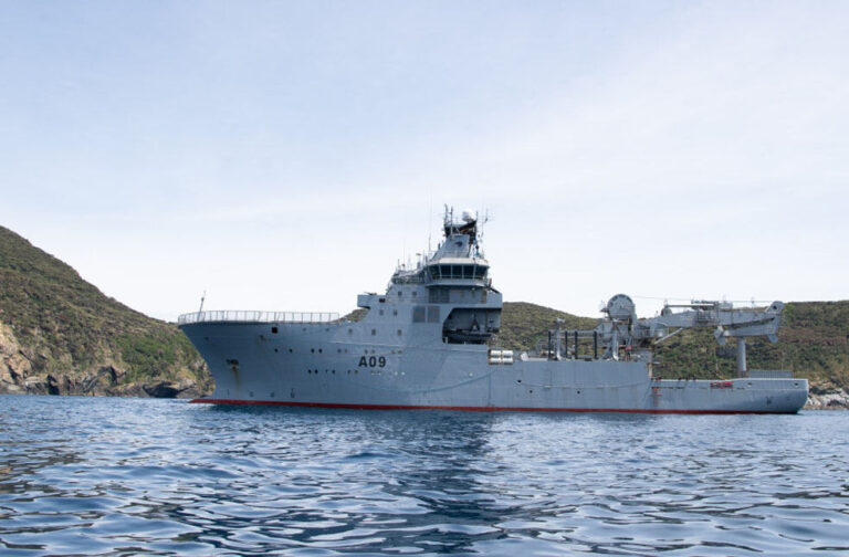 New Zealand Navy ship Manawanui sunk off_Image Via_NZDF