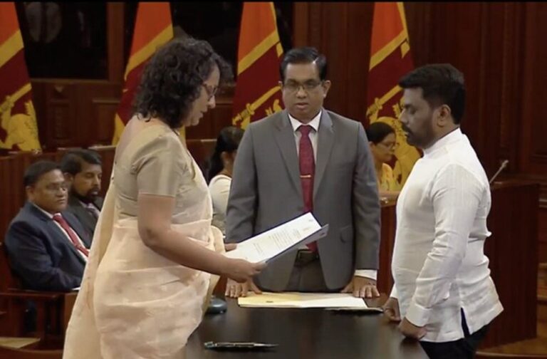 Harini Amarasuriya oath