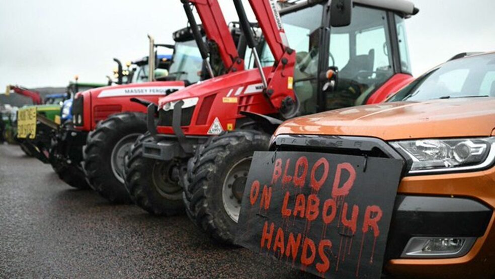 Tractor Tax' in Parliament protest 1