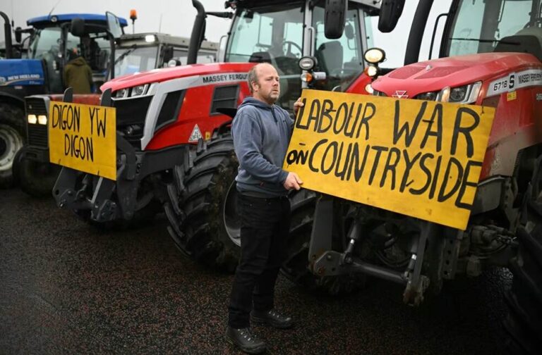 Tractor Tax' in Parliament protest