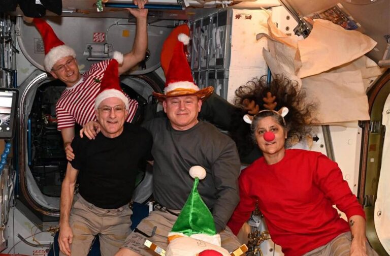 Stranded Astronauts share Christmas Greetings from Space_Image from_X_Nick Hague