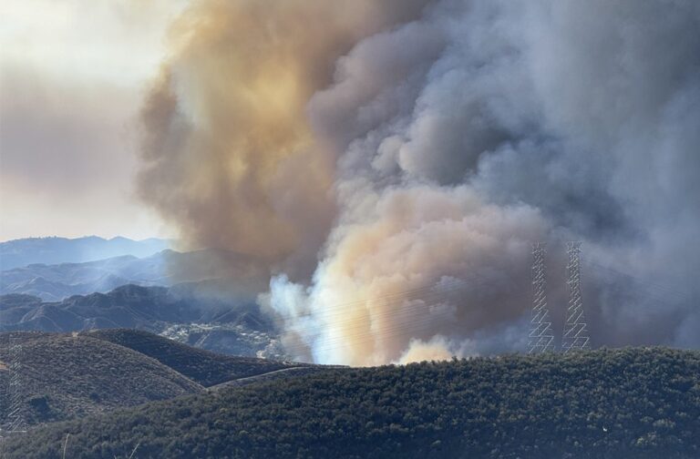 Hughes fire forces mass evacuations in LA County_Image Via_X_Angeles National Forest