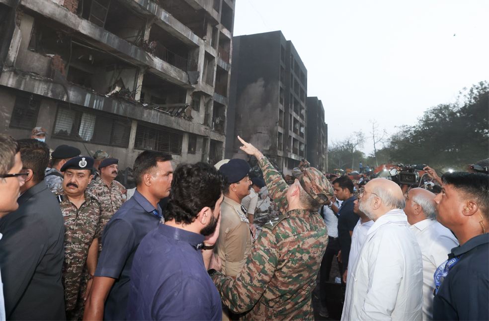Ahmedanad flight crash_Image from_X_Amit Shah
