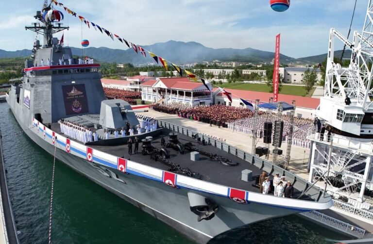 North Korea relaunches warship after initial setback
