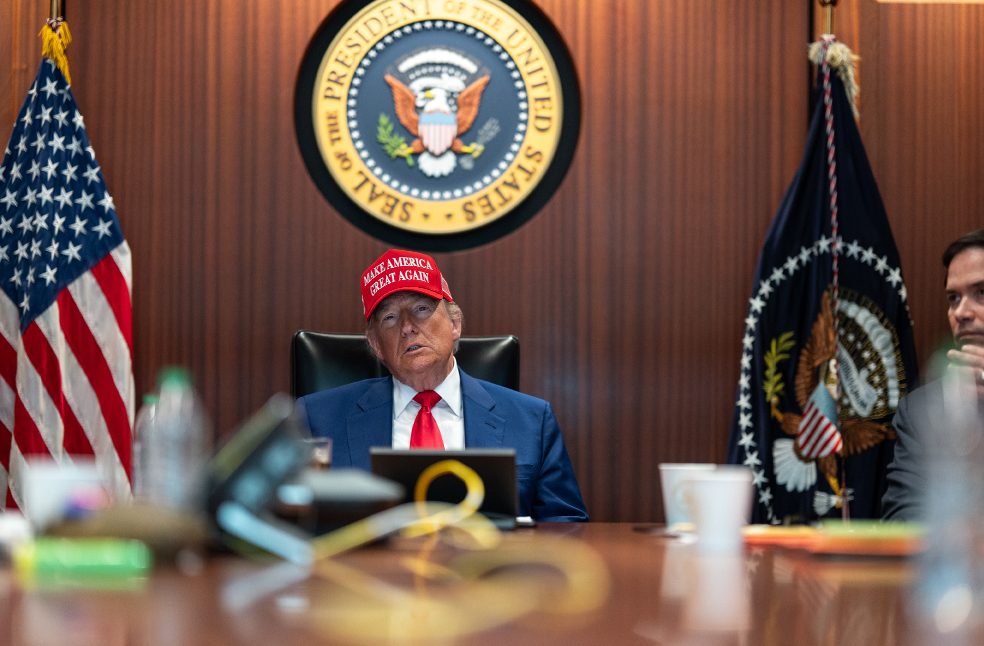 Trump confirms strikes on Iranian Nuclear Sites_Image source_X_White House