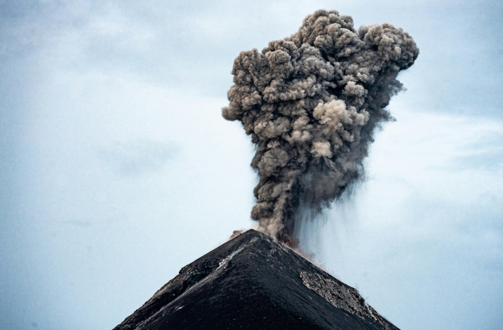 volcano erupts in Indonesia