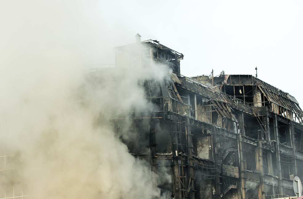 California fireworks facility explosion site aerial view