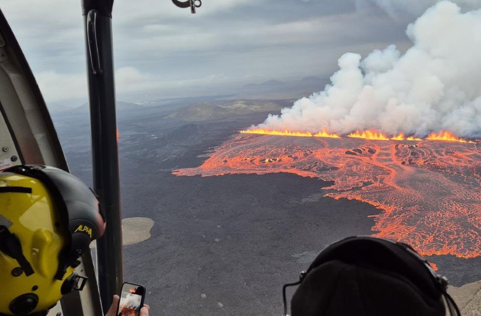 Iceland volcano eruption lava