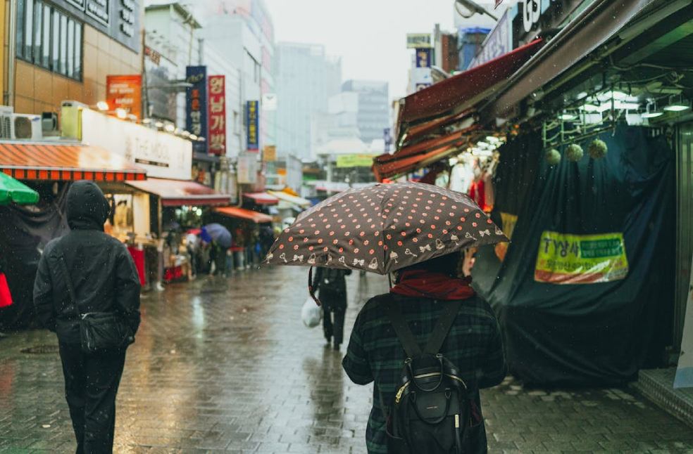 South Korea rain