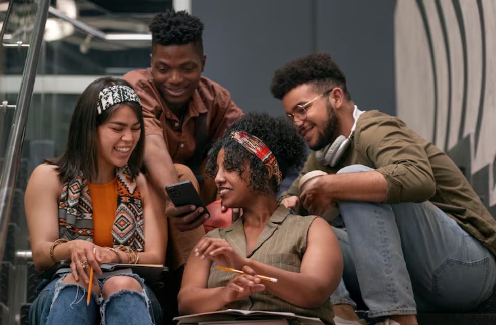 Gen Z People laughing