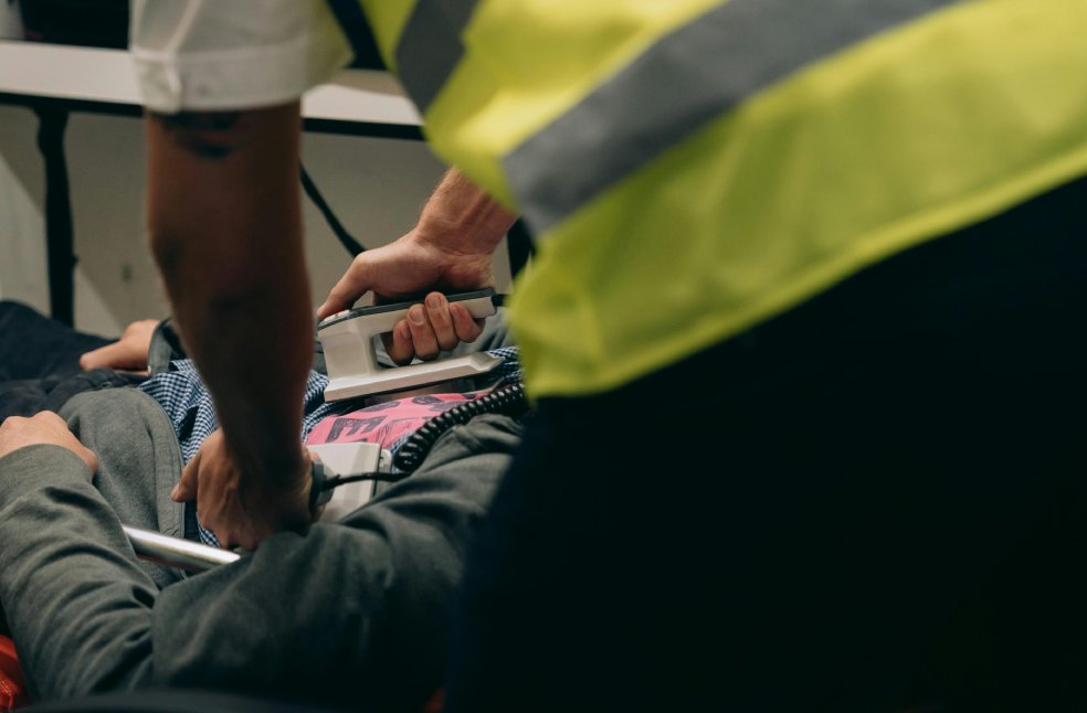 Lifeguard Rescuing Patient
