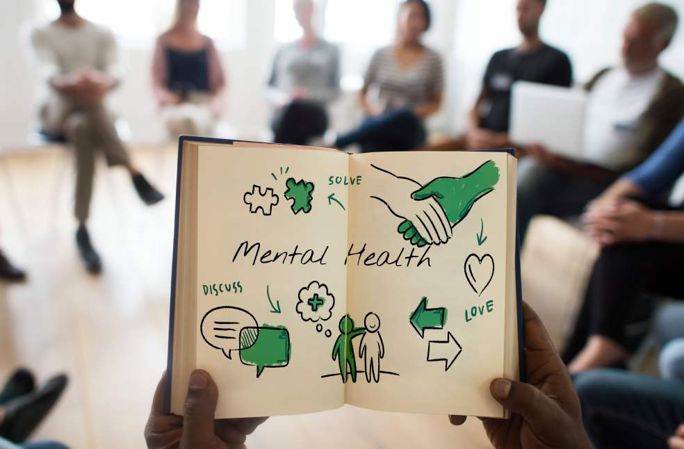 Mental health care sketch diagram