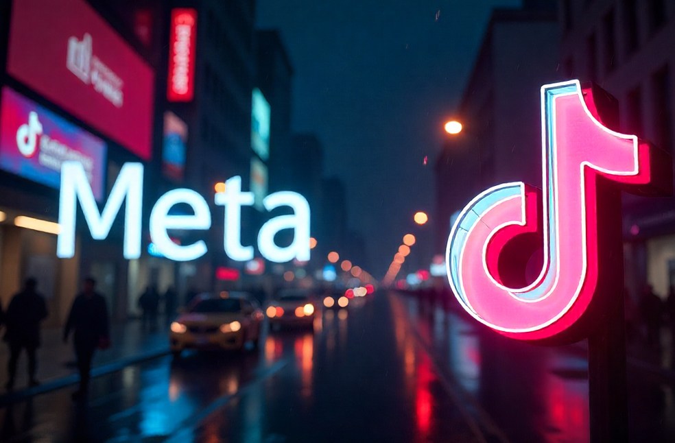 AI representation of Meta and Tiktok