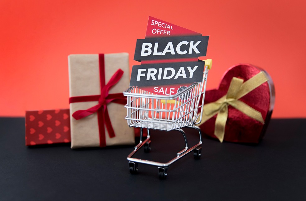 Black Friday shopping concept