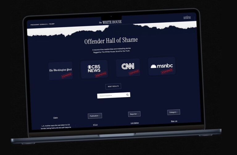 White House launches webpage targeting biased media White house webpage list-Image Via-FB-White House