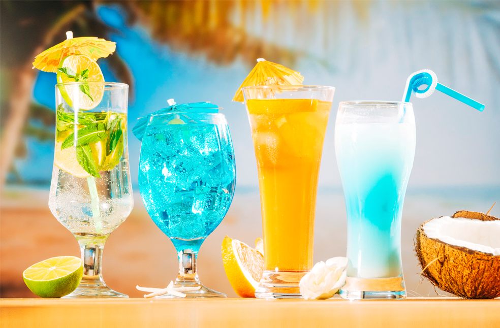 Different types of cocktails