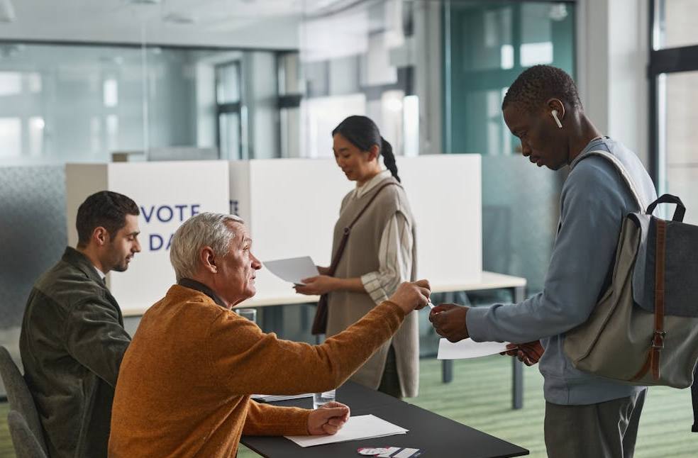 Hong Kong residents voting