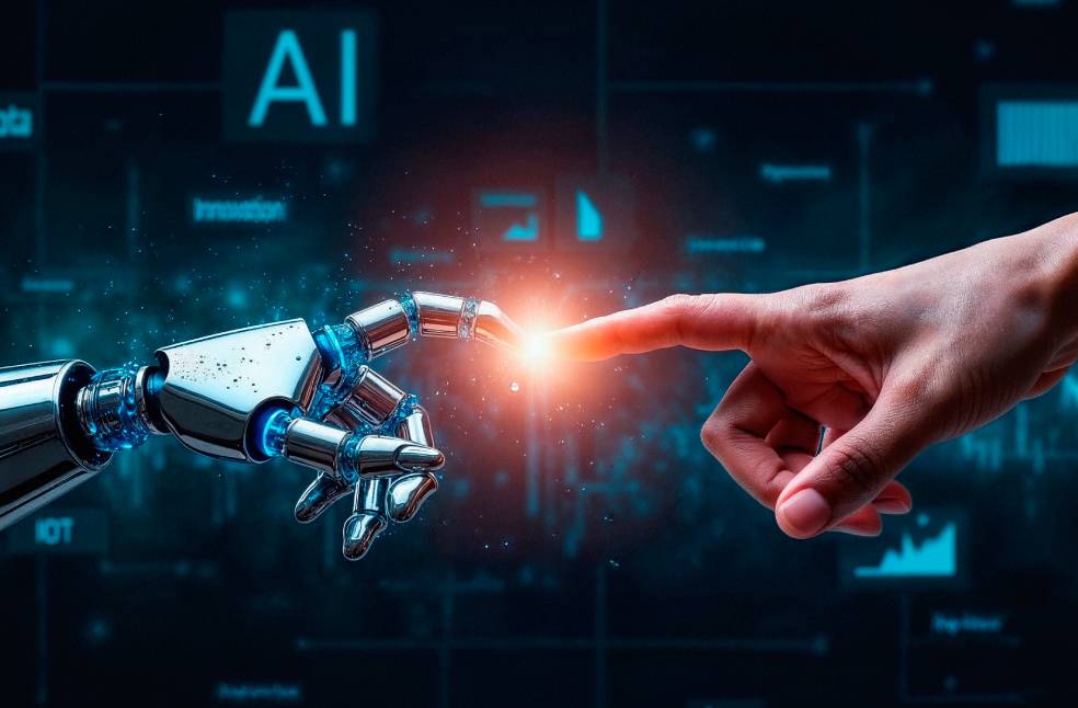 Human and ai touch_ a connection of technology and innovation