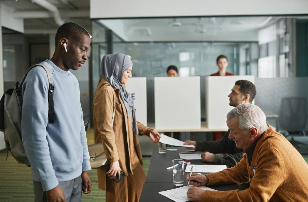 People Voting in an Election