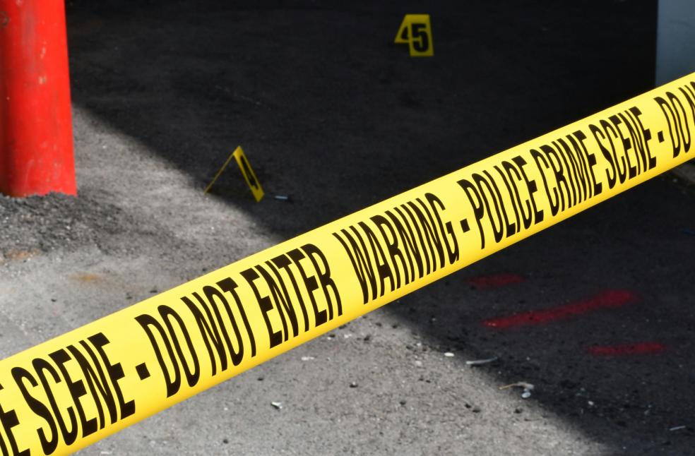 Close up of a Barricade Tape