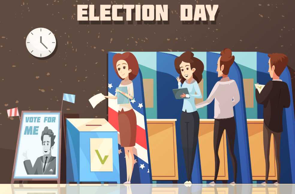 Politics Election Voting Cartoon Illustration