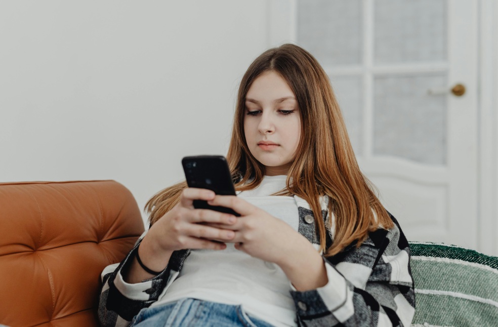 Woman Using Smartphone