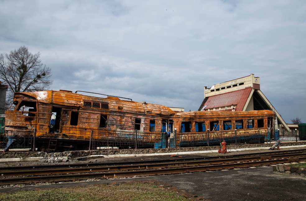 hitting passenger train