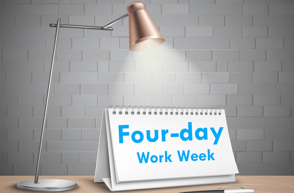 Four-Day-Work Week table calendar