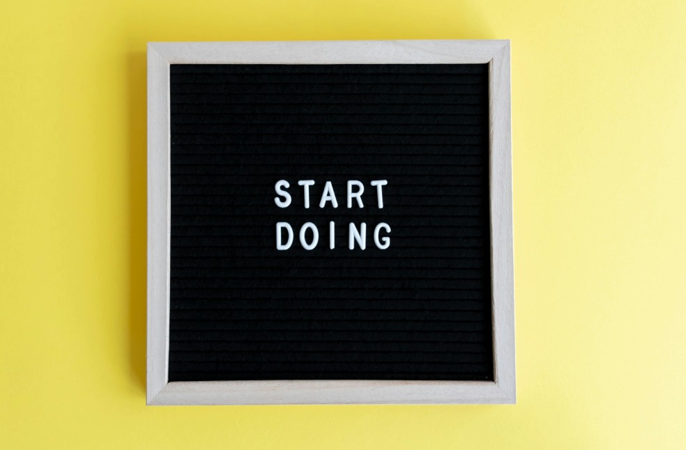 Motivational Text in a Frame