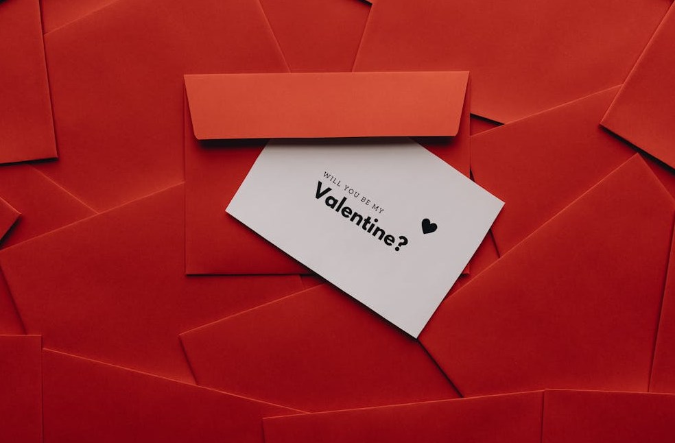 Card On Top Of An Envelope