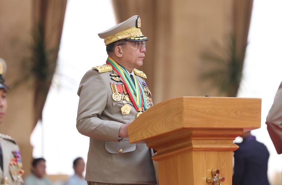 Myanmar Junta leader-Image from-Myanmar Gov